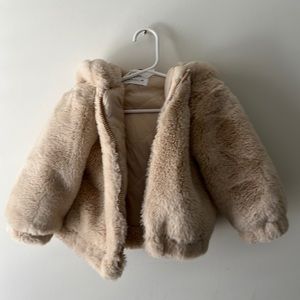 Zara Infant Faux Fur Coat. Great Condition.